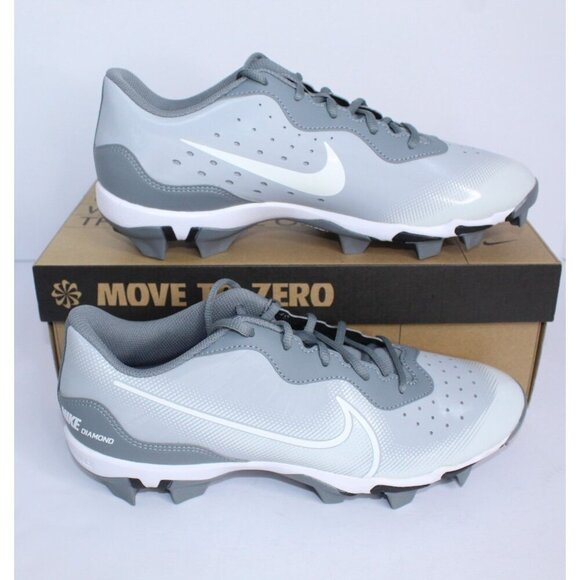 Nike Alpha Huarache 4 KYSTN Baseball Shoes Men's 9.5 Gray White DJ6524 012 NWB - Picture 5 of 12